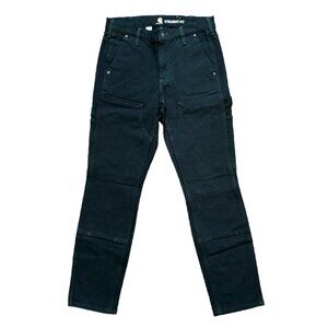 NWT CARHARTT Rugged Flex Straight Fit Twill Work Pants in Black SZ 4